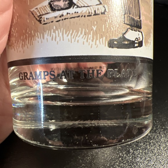 Rare 1987 Norman Rockwell Saturday Evening Post Glass Gramps At The Plate Arby's - Picture 3 of 6